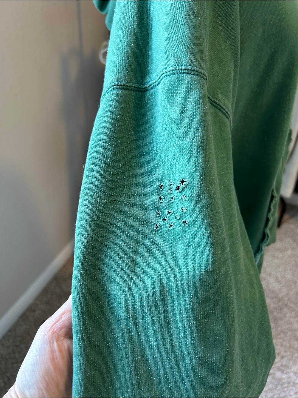BDG Urban Outfitters Green Oversized Hoodie Womens Size Large - Picture 6 of 10